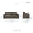 Ensemble de salon en microfibre 2 pièces Occeus-1391420186