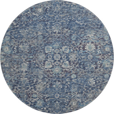 Premium Machine Washable Andreau AMF92 Blue Rug
