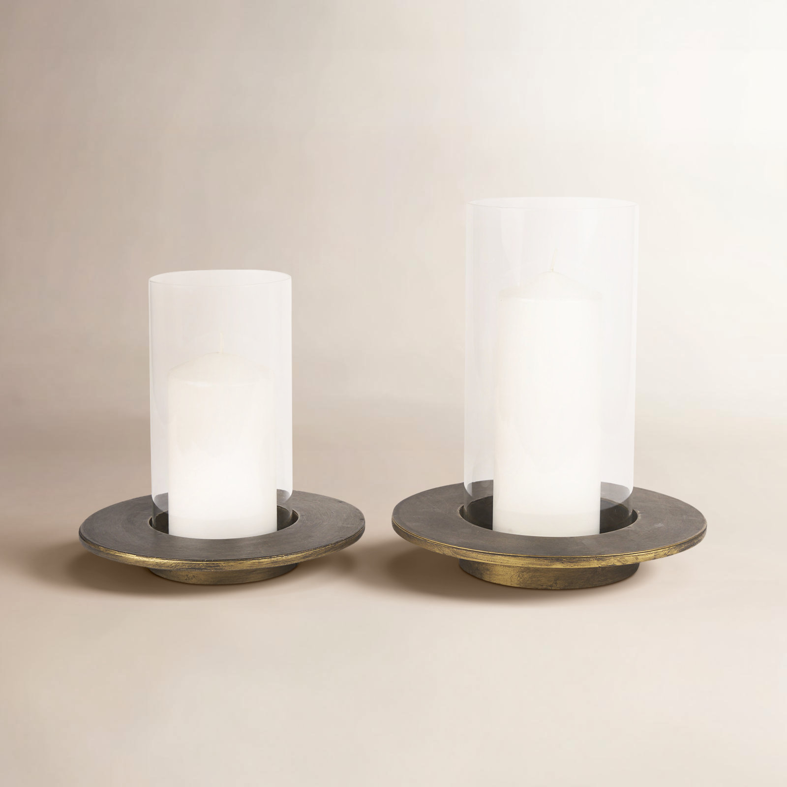 13.98'' H Metal Tabletop Hurricane