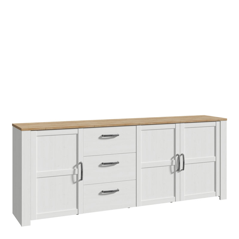 Galina 220.8cm Sideboard, Oak/White