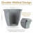 Anjelica Polyresin Large Round Outdoor Planter - 20" - Light Gray-1092639346-1092639357