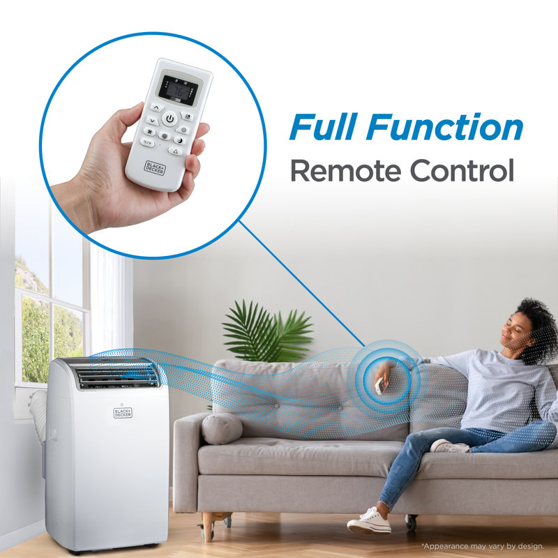 Climatiseur portatif 3-en-1 de 14000 BTU pour une pièce mesurant jusqu'à 700 pieds carrés BPACT Series de BLACK+DECKER