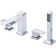 Mod 2 Handle Deck Roman Tub Faucet with Diverter