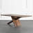 Brown Rectangular Solid Wood Dining Table-1430185728