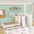 7 Drawers Full Over Full Bunk Bed With Wardrobe, Safety Guardrails And Ladder-740157812