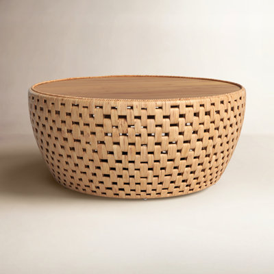 Etherea Solid Wood Top Coffee Table