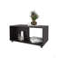 Table basse avec rangement ouvert et roulettes