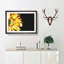 A Beautiful Yellow Flower - Single Picture Frame Painting on MDF-56627945-56627948