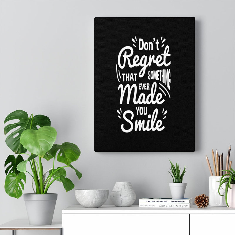 Made You Smile - Wrapped Canvas Print
