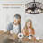 20"  Caged Ceiling Fan with Remote Control and Light Kit Included-2128945220