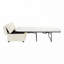 Lit simple avec repose-pieds pliant avec matelas et lit d'invité convertible noir-115698428