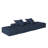 Modern Oversized Modular Sectional Sofa With 2 Ottoman And 2 Seat,Sparkling Chenille Fabric Soft Cushion Sofa With 4 Pillows,4 PCS DIY Combination Tufted Sofa,No Assembly Required-533519803