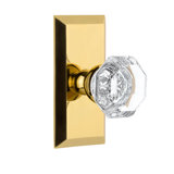 Grandeur Concealed Screw Mechanism Geometric Knob with Rectangle Rosette