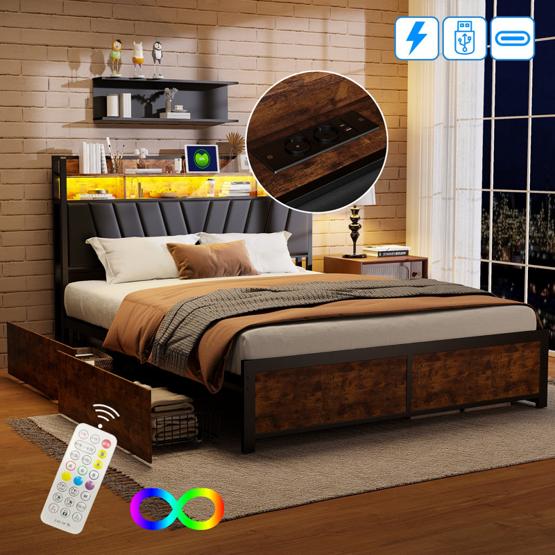 Storage Bed, European King (160 x 200 cm)