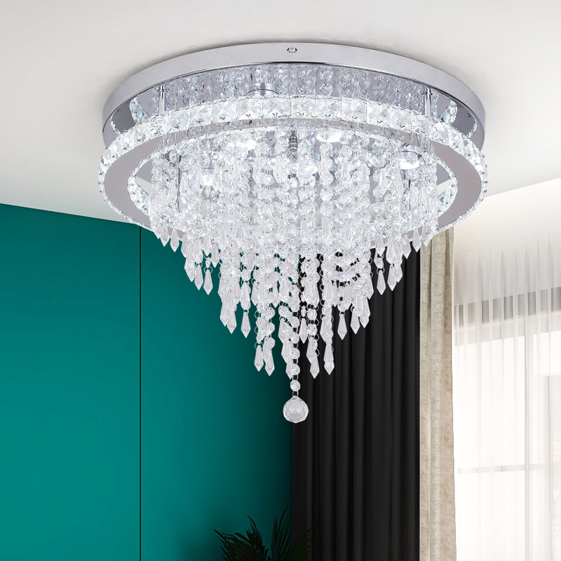 1 - Light Crystal LED Chandelier