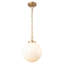 Luminaires suspendus sphériques en verre 1 lumière