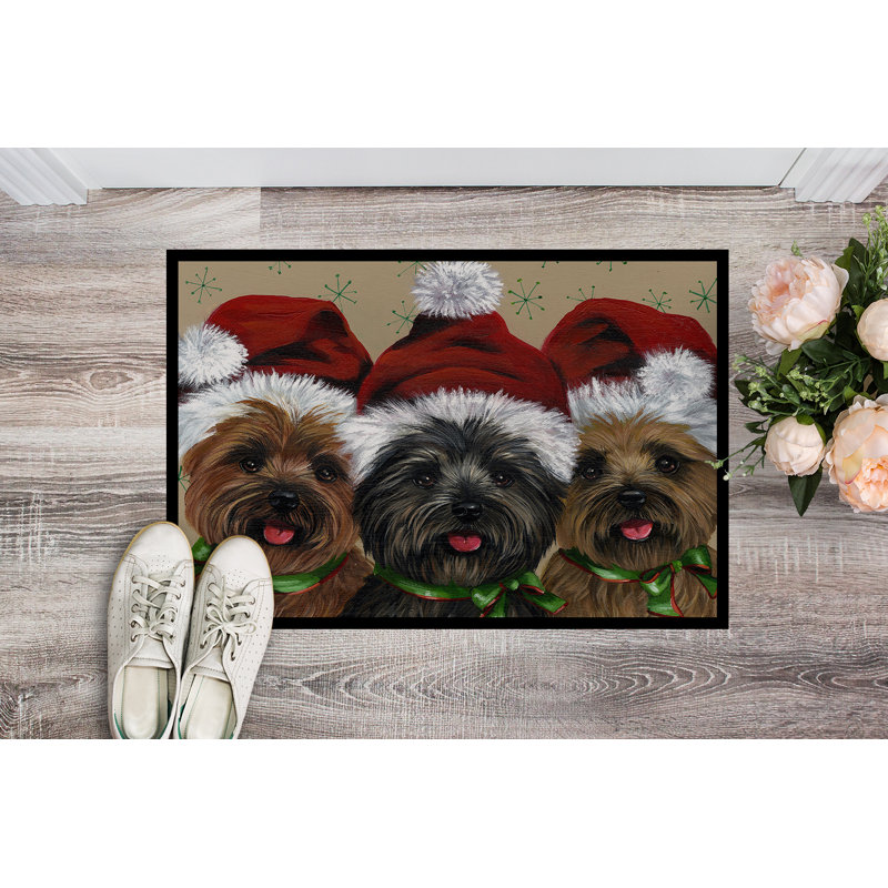 Tapis d'entrée antidérapant Guerriero, Cairn Terrier - Noël Ceaser and Co, L 24 po x L 36 po