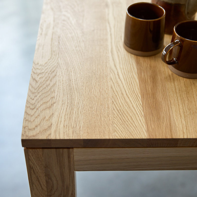 Eden Solid Oak Dining Table, 41.34"H x 59.06"L x 29.53"W