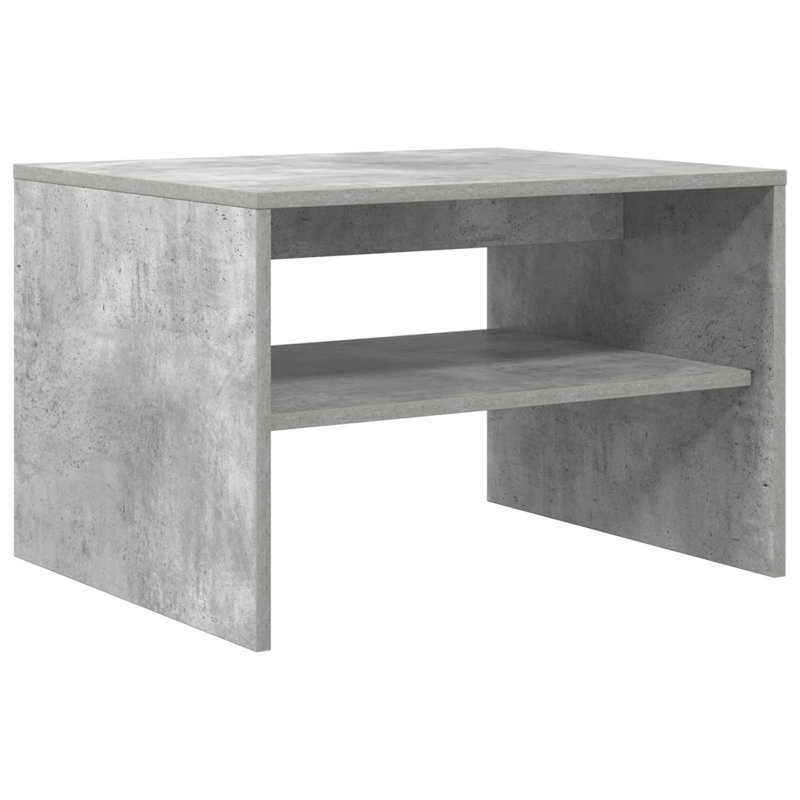 Coffee Table with Storage, Concrete Grey, 40cm. H x 60cm. L x 50cm. W