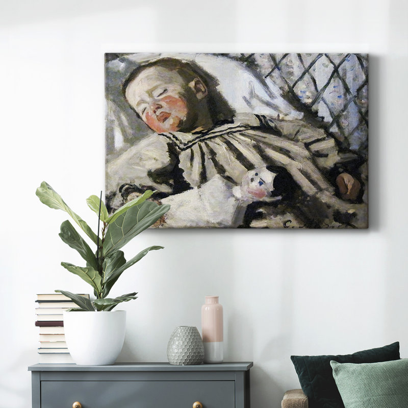 Portrait of Jean with a Doll, 1867-Gallery Wrapped Canvas, 18" H x 27" W