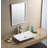 Modern Vitreous China Rectangular Vessel Bathroom Sink