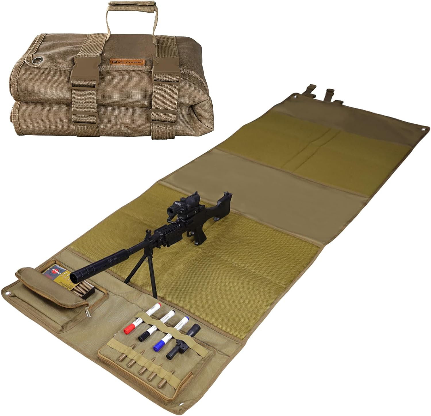 AYAMAYA Shooting Mats Prone Padded, Extra Large Portable Roll Up Folded