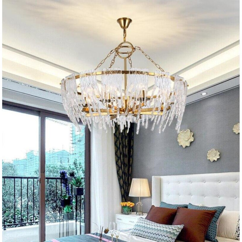 Boxborough 13 - Light Crystal Chandelier, 45cm H x 60cm W x 60cm D