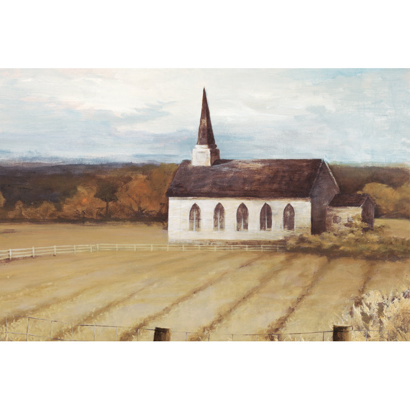 Farm Church - Wrapped Canvas Art Prints, 20cm H x 30cm W x 3.8cm D