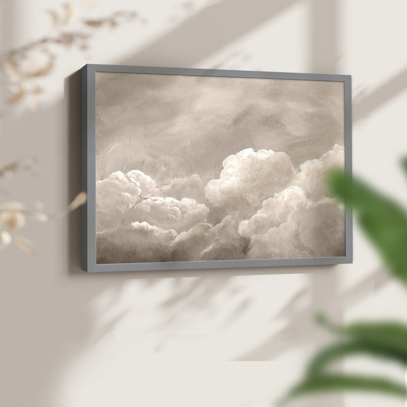 «Painted Clouds I», reproduction encadrée, Gris, H 22 po x l 28 po