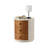 20'' Wood  Round Nightstand with Three Drawers-1110369908