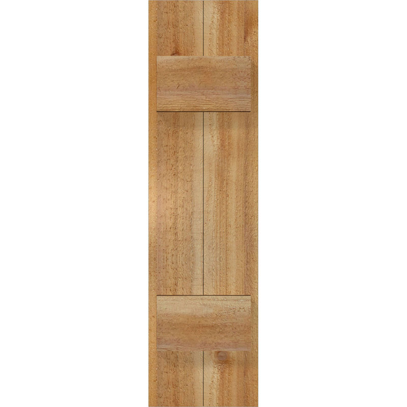 TimberCraft 5 3/8 "planches jointes à panneaux n-batten, cèdre rouge de l'Ouest (par paire), 21 1/2 po, 25 po