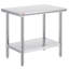 Table de préparation en acier inoxydable, 35 x 24 x 31 pouces, capacité de charge de 700 lb-726830424