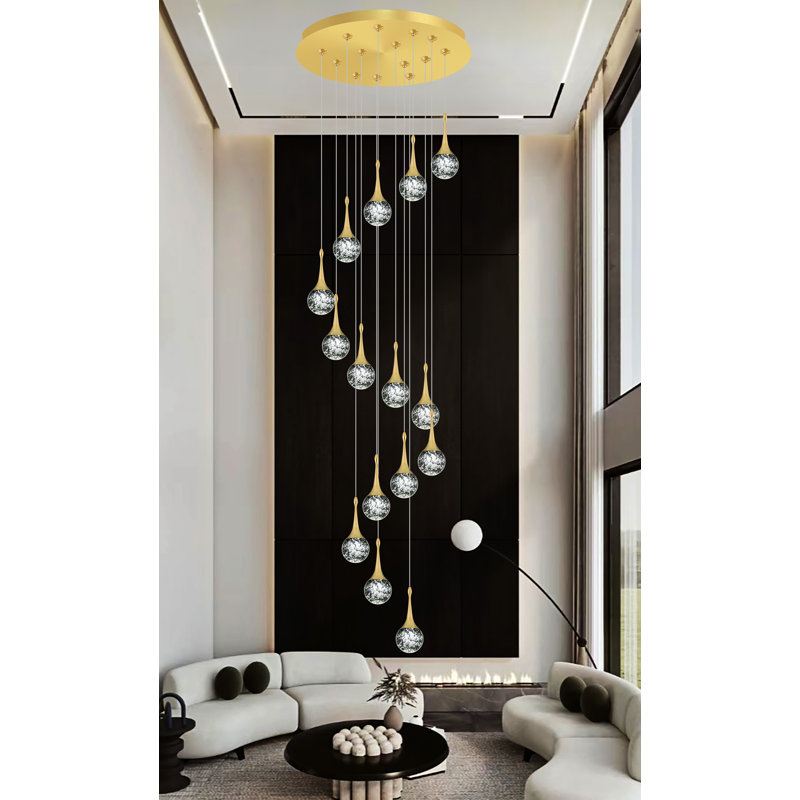 Lustre empire à DEL 15 lumières Rejouis