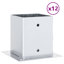 Post Bases Square 12 Pcs Galvanised Steel-552108852-552108850