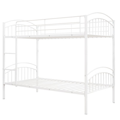 Twin Over Twin Metal Bunk Bed,Divided into Two Beds