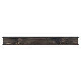Floating Wood Fireplace Mantel Shelf - Wooden Shelf with Symmetrical Top & Bottom Molding