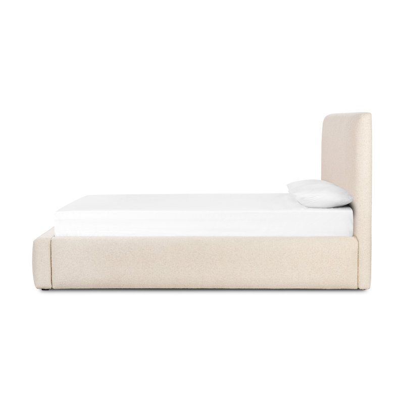 Quincy Upholstered Bed, King, Lisbon Cream