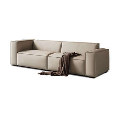 Causeuse-coussin 86,61 po beige standard en polyester