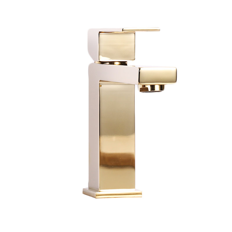 Robinet pour salle de bain à un trou, Or