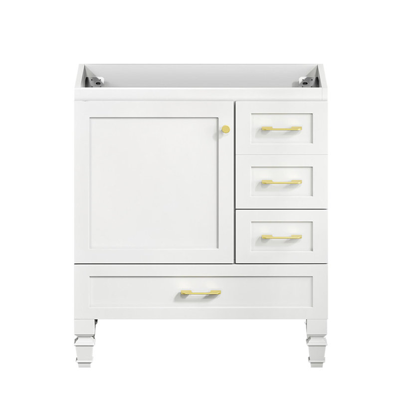 Meuble-lavabo de salle de bain avec lavabo, Blanc