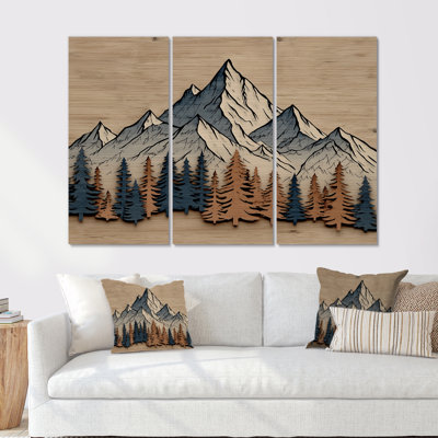 Blanc et brun, montagnes berbères du Maroc, ensemble de grandes reproductions d'art mural
