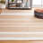 Jekia Hand Woven Jute, Wool Striped Rug-23107293