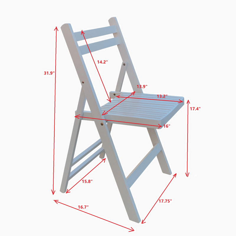 Chaise pliante en bois