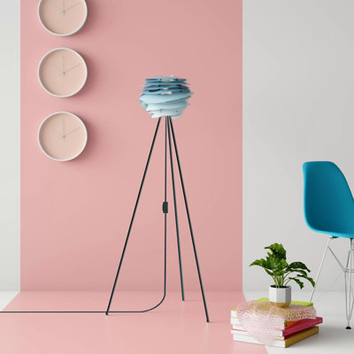 Lampe trépied bleue 51 po Bourdon