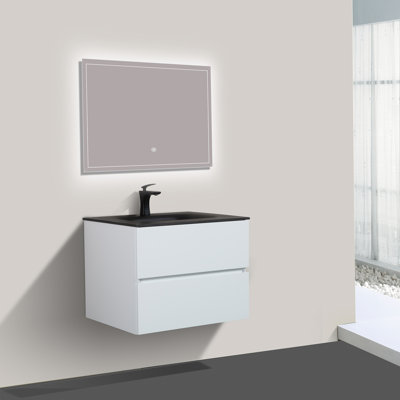 Emily 25.98'' Single Bathroom Vanity with Quartz Top
