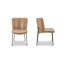 Early Dining Chair Tan Leather-Set Of Two