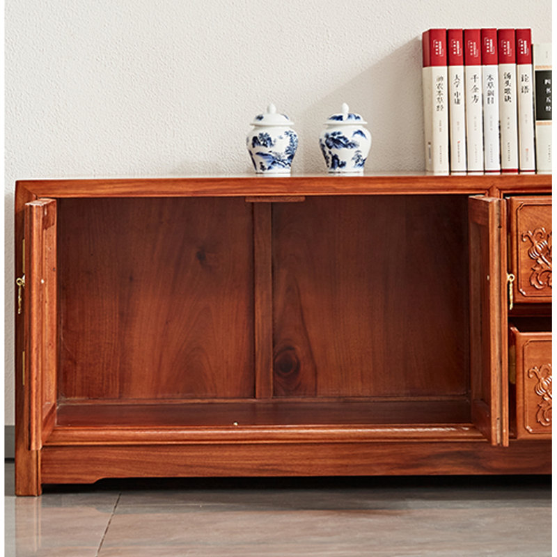 Nouveau meuble télé en bois de rose hérisson chinois
