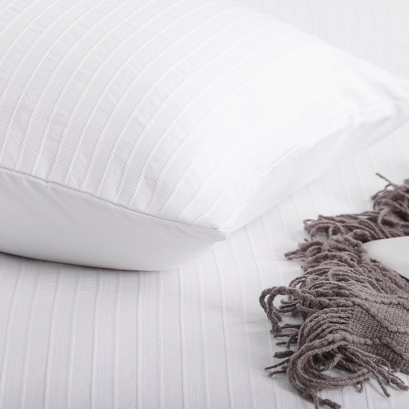 White Twin Down Alternative Microfiber Comforter Set