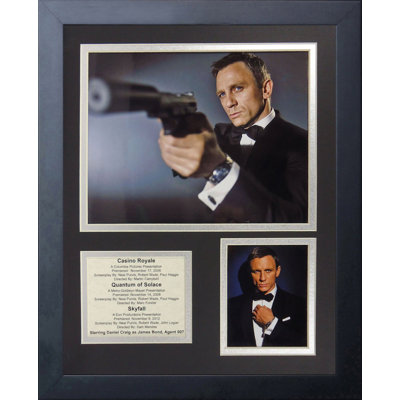 James Bond Daniel Craig Framed Memorabilia James Bond Daniel Craig Framed Memorabilia