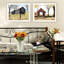 2 art mural de salon pour la sophistication: Barn & Buck County Bridge, impressions encadrées en blanc. 18 po x 1 po x 14 po, 5 lb. Fabriqué dans un superbe décor: